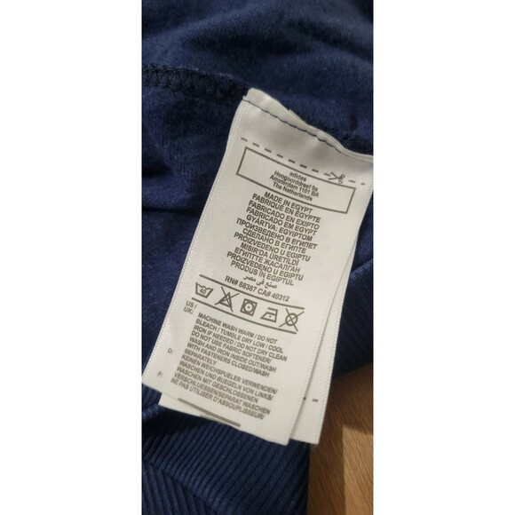 Adidas Track Jacket Mens XL Blue Striped Full Zip Pockets Three Stripe Logo - Picture 5 of 11